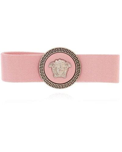 versace pink headband|Versace hair band.